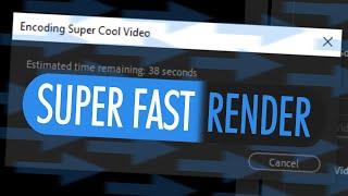 Super Quick Tip - Speed Up Your Renders in Premiere Pro!