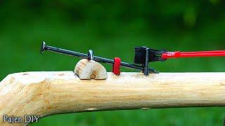 DIY Slingshot - Nail Slingshot And Wood