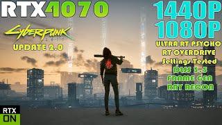 RTX 4070 ~ Cyberpunk 2077 Update 2.0 Performance Test | 1440P and 1080P RT MAX - DLSS 3.5 - FG - RR