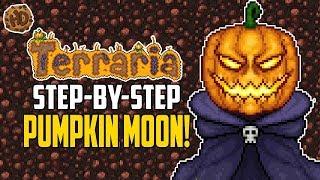 Terraria Pumpkin Moon Step By Step AFK Farm | Terraria How To | HappyDays