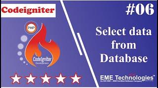 How to Select Data from Database in Codeigniter