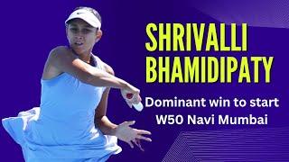 Dominant start for Shrivalli Bhamidipaty at W50 Navi Mumbai