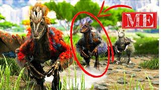 HIDING FROM A SERVER AS A DINO… AGAIN! | ARK Survival Evolved