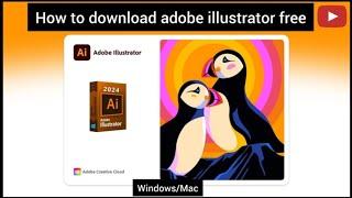 How to download adobe illustrator free 2024 #adobe #adobeillustrator #youtube #nitespark #logo