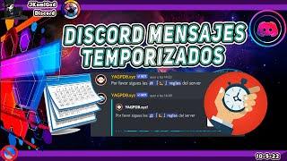 🟣 Discord mensajes temporizados - Yagpdb  Discord  JKamiGod