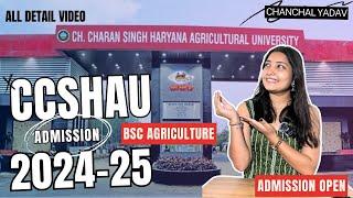 CCSHAU Admissions 2024-25| Bsc Agriculture | cutoff 2023 ?? |HAU,Hisar| Chanchal Yadav