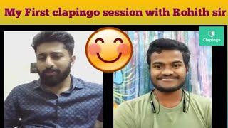 Clapingo conversation with Rohith sir | English speaking practice online| #clapingo| #ENGsterpradeep