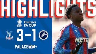 Nketiah Nets Again & Mateta Suffers Head Injury 🟥 | Crystal Palace 3-1 Millwall | FA Cup Highlights