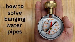 How To Fix ● Banging Rattling Hammering Water Pipes In Your House !