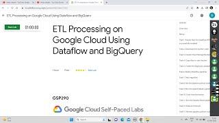 [New] ETL Processing on Google Cloud Using Dataflow and BigQuery || Updated Lab Solution || Qwiklabs