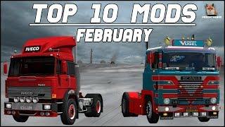 TOP 10 ETS2 Mods February 2018 | Euro Truck Simulator 2 (ETS2 1.30)