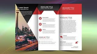 How to Trifold Brochure Design in Photoshop - Brochure Design - Vertex Graphic