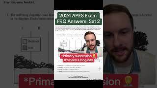 Speedrunning the 2024 APES Exam FRQs - Set 2