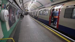 London Underground Piccadilly Line 1973 Stock Trains  At Russell Square 11 June 2024