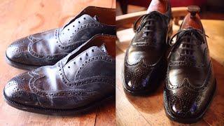 SHINING A THRIFT SHOP SCORE: Crockett & Jones/Peal & Co. Wingtip Balmorals