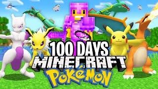 I Survived 100 Days in Minecraft PIXELMON