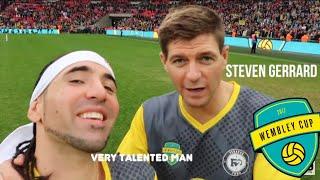 WHEN STEVEN GERRARD RATES MY WEMBLEY CUP feat KSI & F2FREESTYLERS