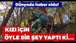 Kızına yaptığı sürprizle dünyada haber oldu