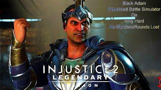 Injustice 2 - Black Adam Advanced Battle Simulator On Very Hard No Matches Lost/Rounds Lost