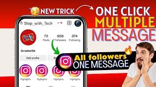How to Send Instagram Message to All Followers | Bulk DM 