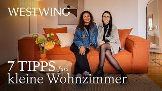 Kleines Wohnzimmer platzsparend einrichten | Moderne Wohnzimmer Ideen im Scandi Look | Makeover