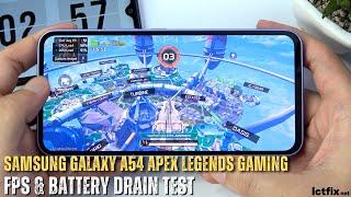 Samsung Galaxy A54 Apex Legends Mobile Gaming test APM | Exynos 1380, 120Hz Display