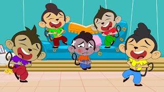 Five Little Monkeys Jumping On The Bed Nursery Rhyme By Magic Minds