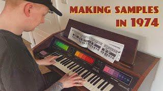 making lo-fi samples with a 1974 vintage keys organ
