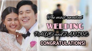 JUST NOW! The Most Awaited WEDDING of JANINE Gutierrez and PAULO Avelino!