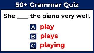 Grammar Quiz। 50+ English Grammar Questions। English Grammar Test #challenge 1