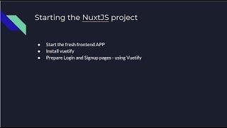 2. Prepare Login Signup form with NuxtJS