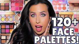 Reviewing My Entire Face Palette Collection! 120+ Palettes!