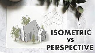 Perspective VS Isometric Drawing + Free PDF Guide