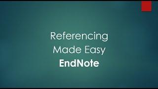 Endnote | Few Clicks Intext, Narrative, End Text Citation | Referencing full detail