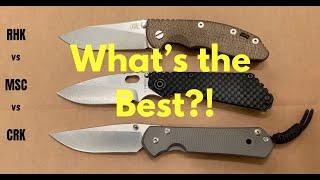 What’s the Best Knife Brand? (Chris Reeve, Hinderer, Strider) Battle of the OGs!