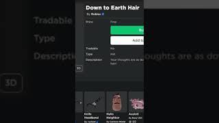 how to get free stuff and hairs in roblox by ufo187 #ufo187 #shorts