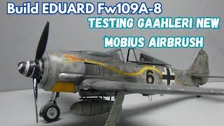 EDUARD Focke-Wulf FW190A-8 1/48 scale model full build and paint Testing the Gaaleri MOBIUS airbrush