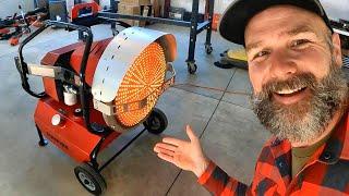 Diesel shop heater that will blow your mind!! Heats my huge shop in minutes!