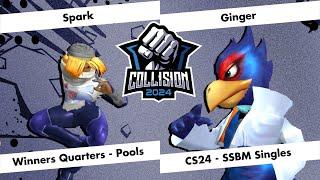 Collision 2024 - Spark (Sheik) VS Ginger (Falco) - Melee Singles Pools - Winners Quarters