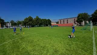 Warm up passing drill, 2 exercises.