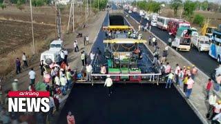 India enters Guinness World Record for fastest road construction