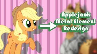 Applejack Redesign (Metal Element)