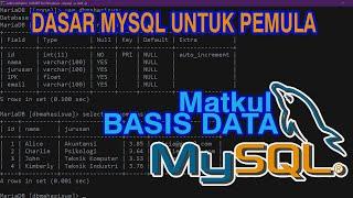 Dasar Dasar Mysql Dengan Query Untuk Pemula | Mata Kuliah Basis Data