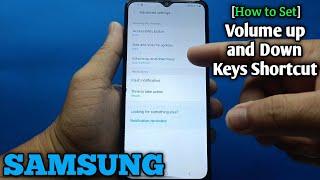 How to set volume up and down keys shortcut on Samsung Galaxy A02