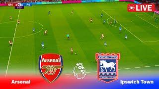 LIVE : Arsenal vs Ipswich Town | Premier League 24/25 | Full Match | PES Game Simulation