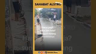 Warga komplain dan marahin pekerja yang lagi ngecor jalan, gara-gara ngecornya di pagi hari