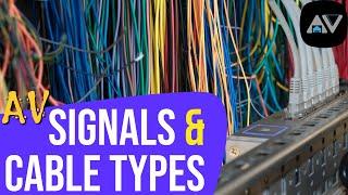 Cable Types AV & IT engineers use