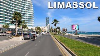 DRIVING along LIMASSOL CITY SEAFRONT ROAD in CYPRUS 4K (60fps)