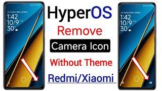 How to remove camera icon in lock screen redmi/poco mobile | lockscreen se camera kaise hataye