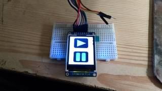 Arduino 1.8 TFT LCD screen first test